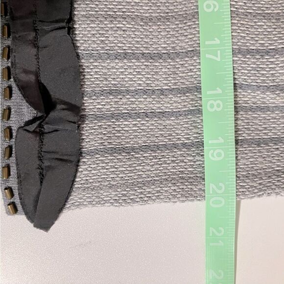 Banana Republic Cardigan Sweater Size Small Petite Grey Striped - Picture 8 of 8